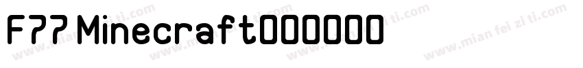 F77 Minecraft字体转换
